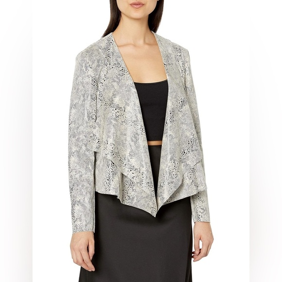 BLANKNYC Jacket Vegan Snakeskin In Snake Eyes Size XS NEW - Picture 2 of 16